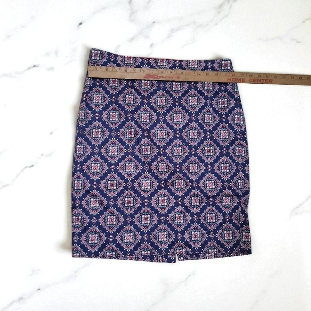 EUC J. Crew Sz. 10 Mandela Printed The Pencil‎ Skirt - Picture 5 of 7
